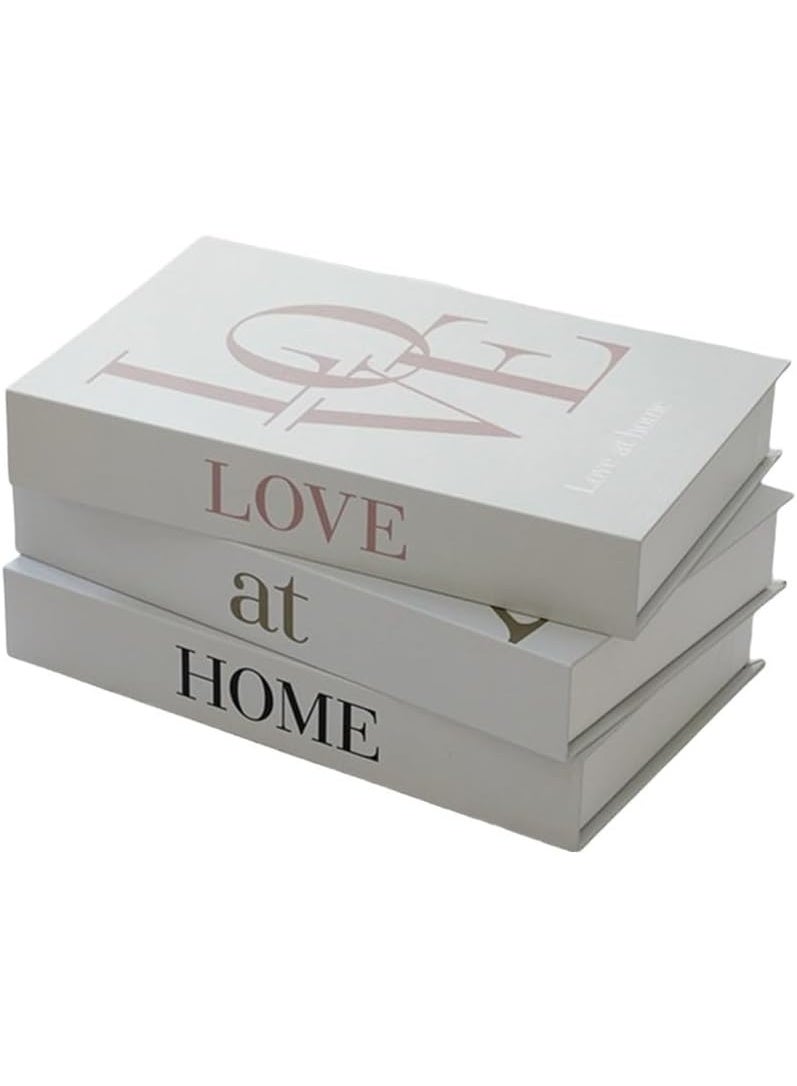 FAYET 3 Pack Magnetic Decorative Book Storage Boxes with Lid for Bookshelf and Tabletop Decor, Stylish and Functional Storage Solution - Image 3